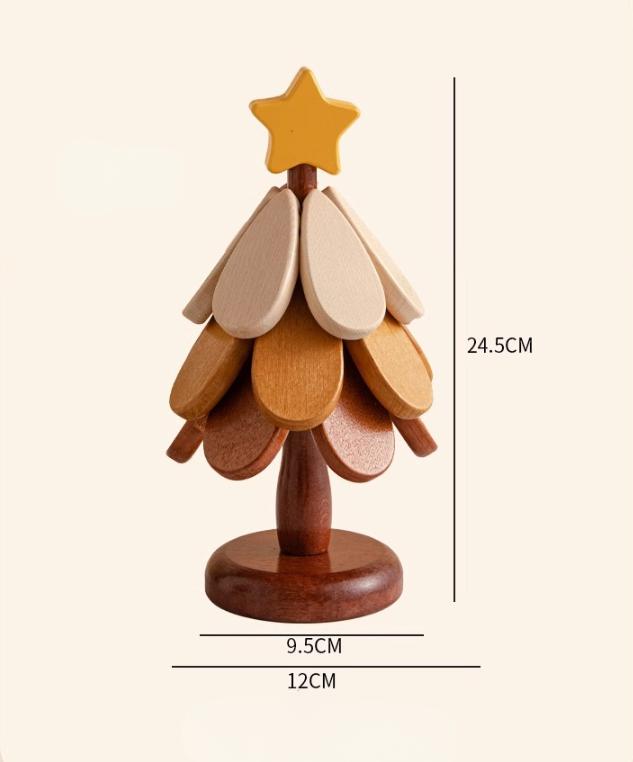 Julgran Träunderlägg