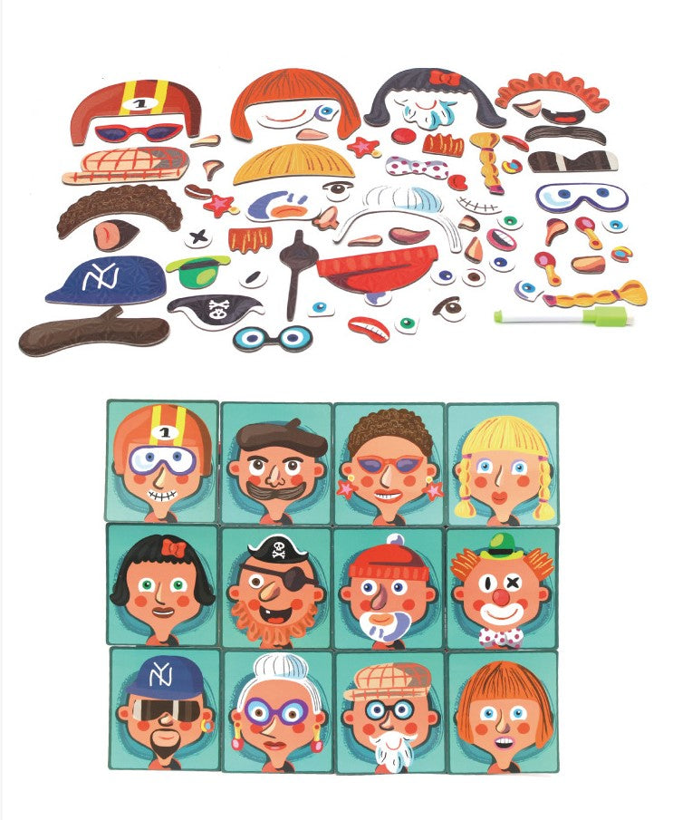 Magnetiskt Ansiktspussel