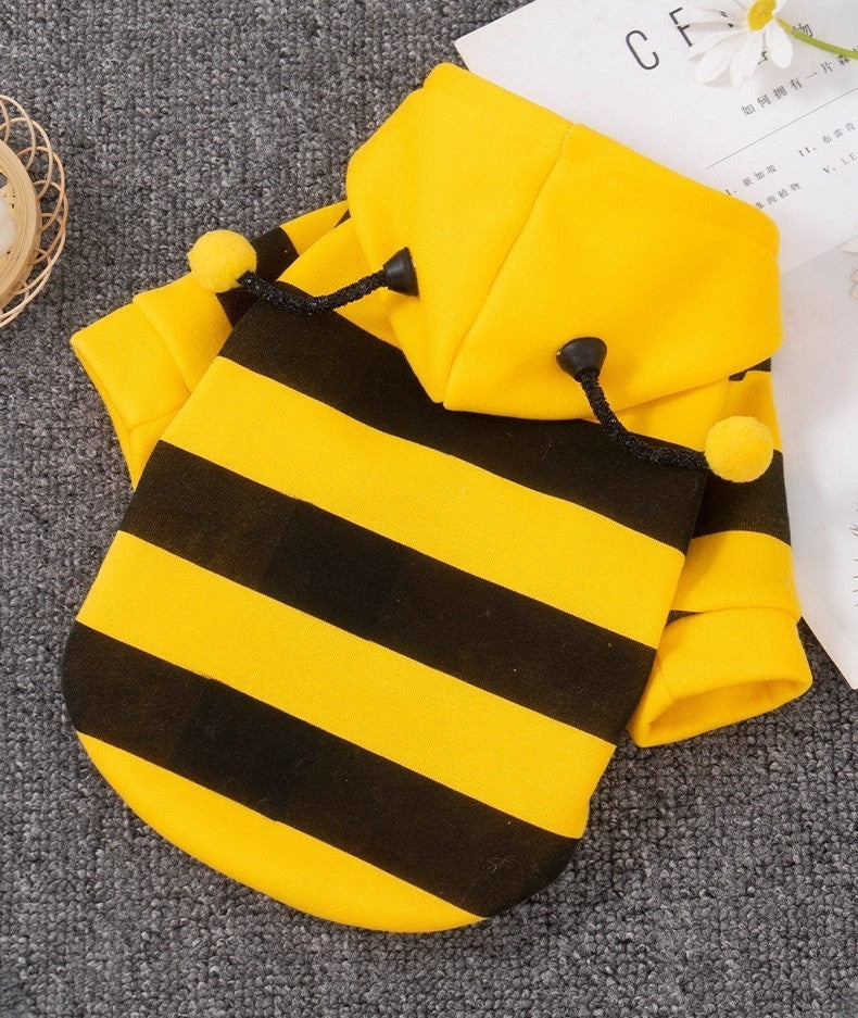 Söt Bi Hoodie för Husdjur