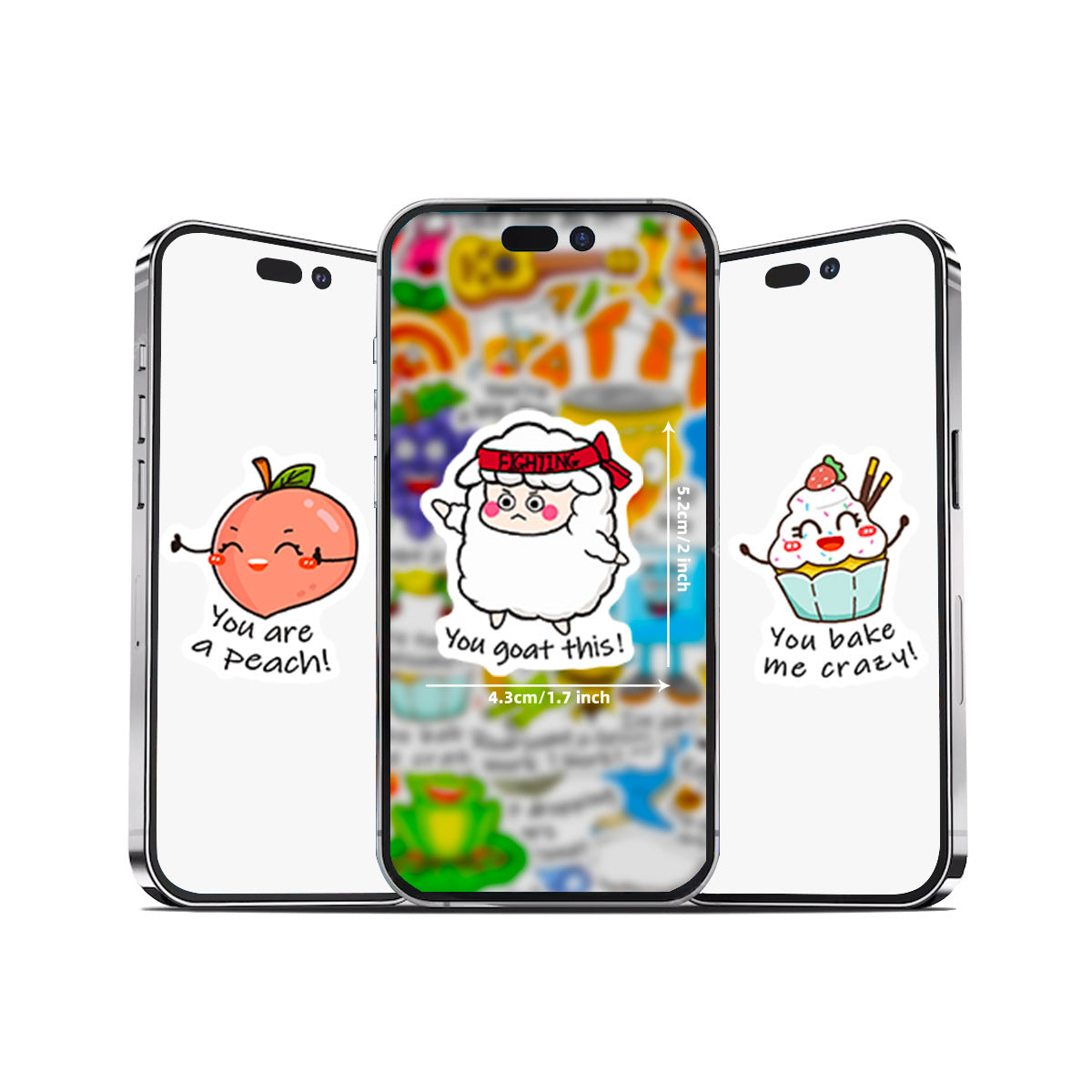 Ordvits Klistermärken - Roliga 50st