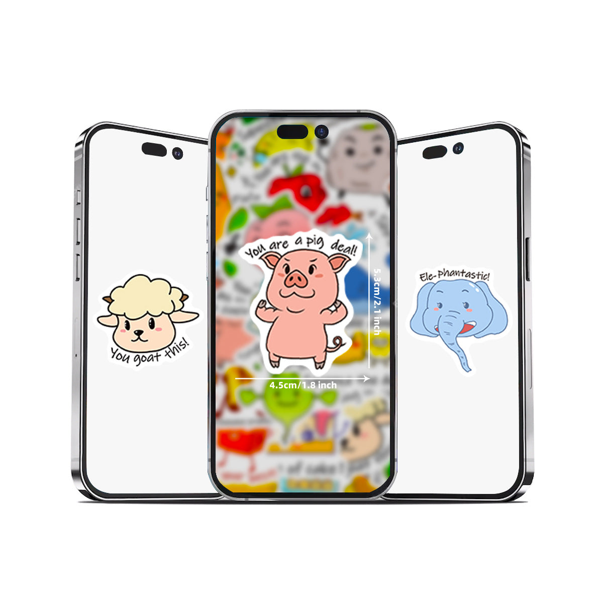 Ordvits Klistermärken - Roliga 50st