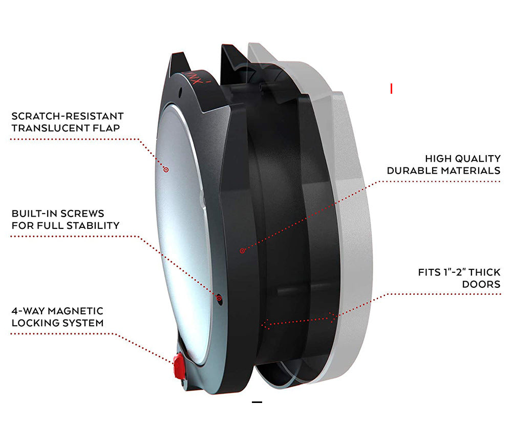 Kattlucka med 4-vägs Magnetlås