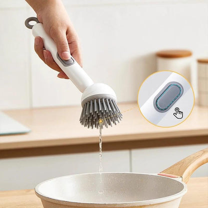 Diskborste med Tvåldispenser