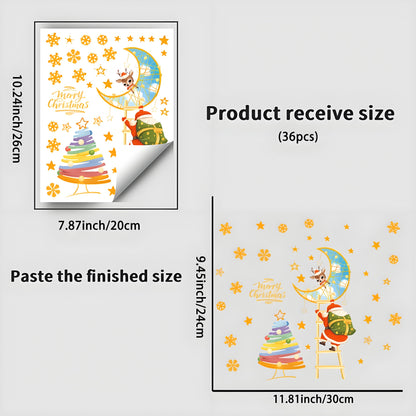 Julklistermärken som Lyser i Mörker