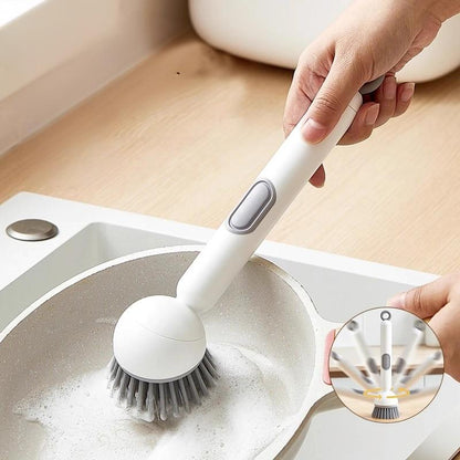 Diskborste med Tvåldispenser