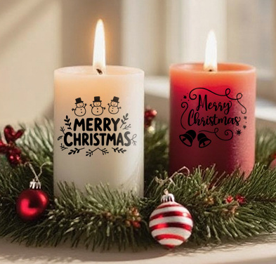 Jul Ljus  DIY Klistermärken