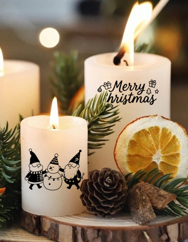 Jul Ljus  DIY Klistermärken