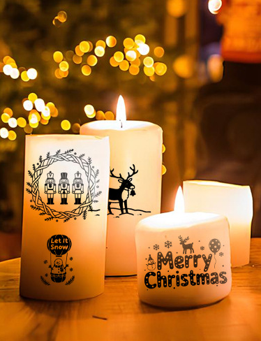 Jul Ljus  DIY Klistermärken