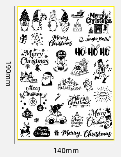 Jul Ljus  DIY Klistermärken