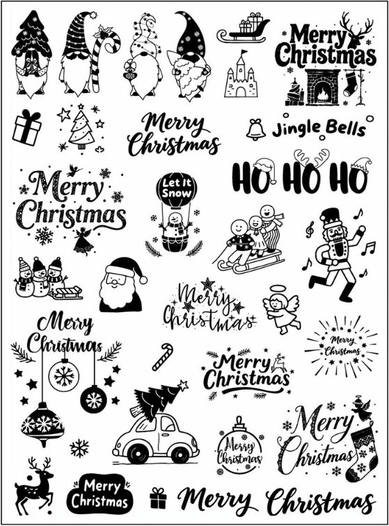 Jul Ljus  DIY Klistermärken