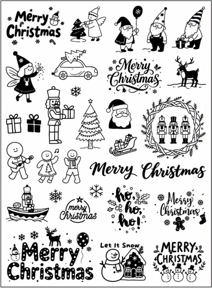 Jul Ljus  DIY Klistermärken