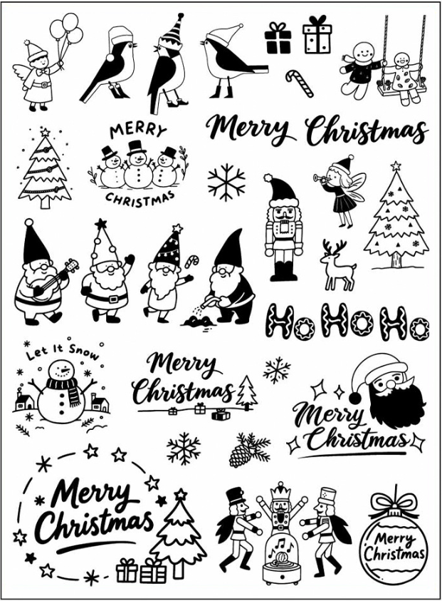 Jul Ljus  DIY Klistermärken