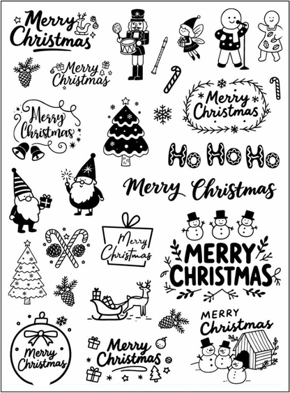 Jul Ljus  DIY Klistermärken