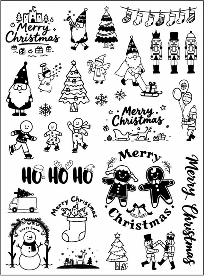 Jul Ljus  DIY Klistermärken