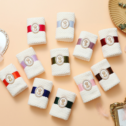 Korallflece Barock Presenthandduk