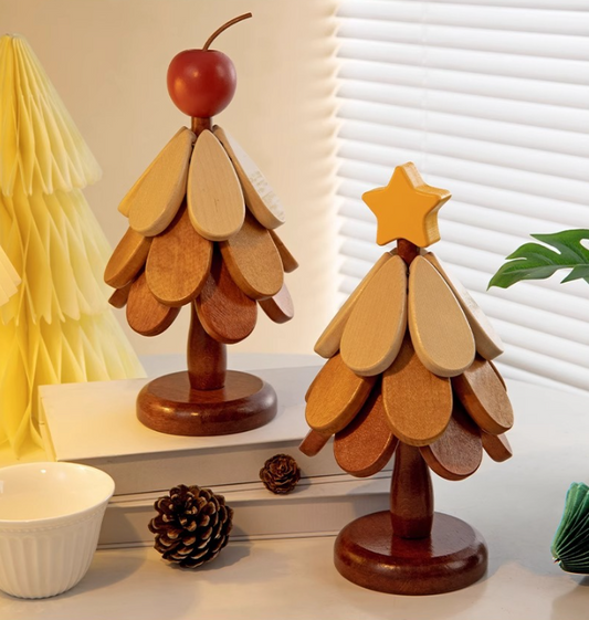 Julgran Träunderlägg