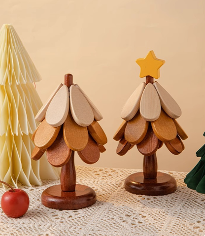 Julgran Träunderlägg