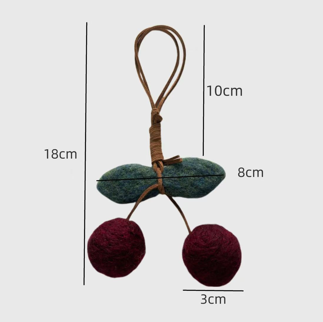 Körsbär Filt Hänge