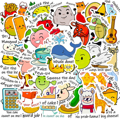 Ordvits Klistermärken - Roliga 50st