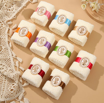 Korallflece Barock Presenthandduk