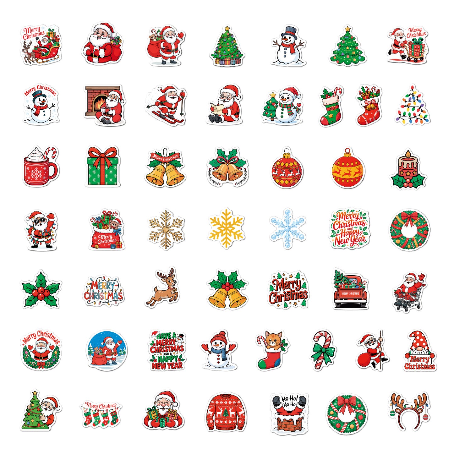 Julklistermärken  50 st