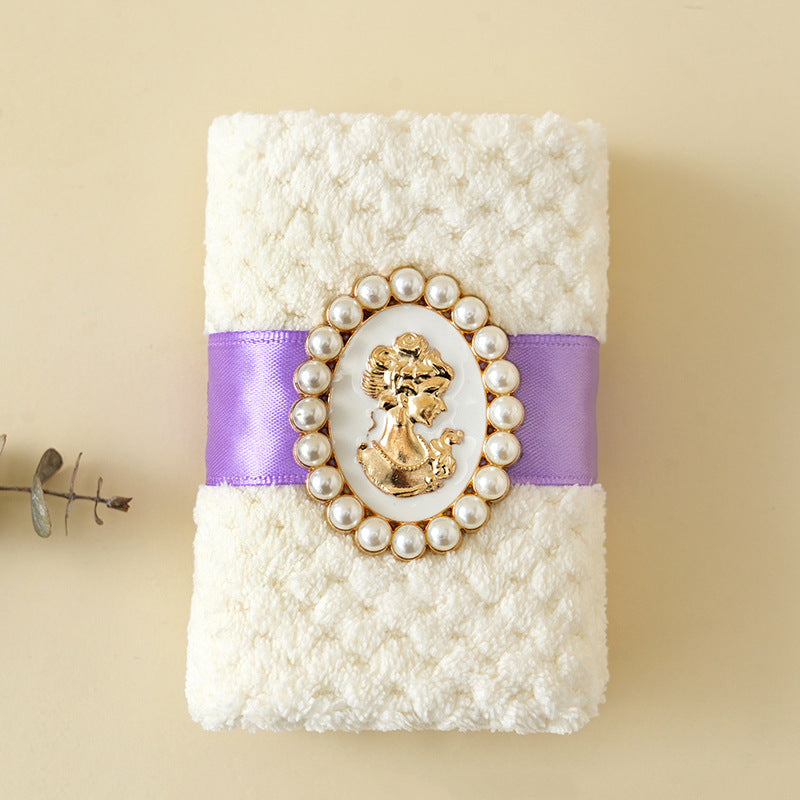 Korallflece Barock Presenthandduk