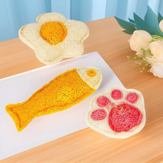 Natural Loofah  husdjurleksaker Set