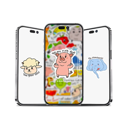 Ordvits Klistermärken - Roliga 50st