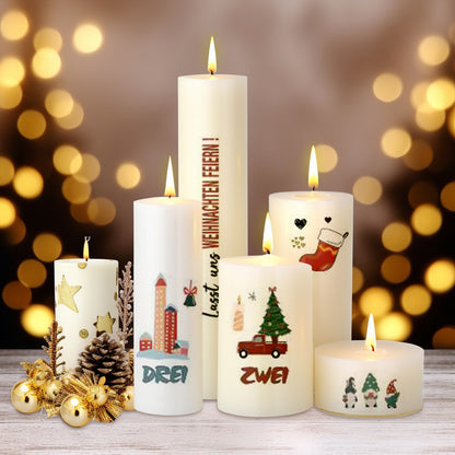 Jul Ljus  DIY Klistermärken