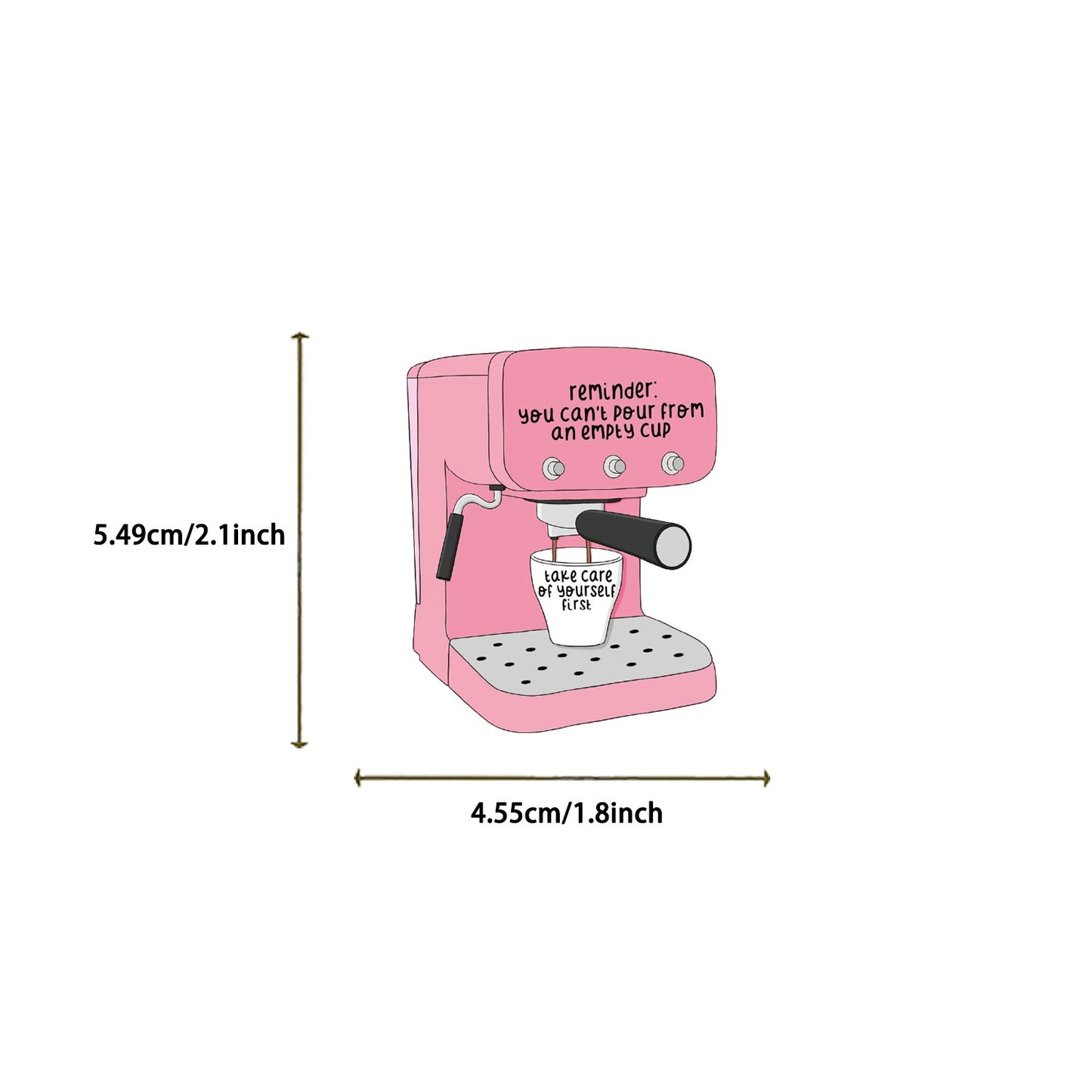 Rosa Motiverande Klistermärken - 50 st