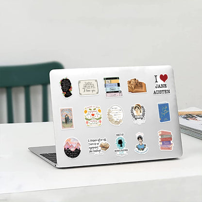 Vintage Bokälskare Klistermärken - 50 st