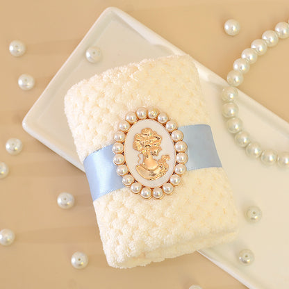 Korallflece Barock Presenthandduk