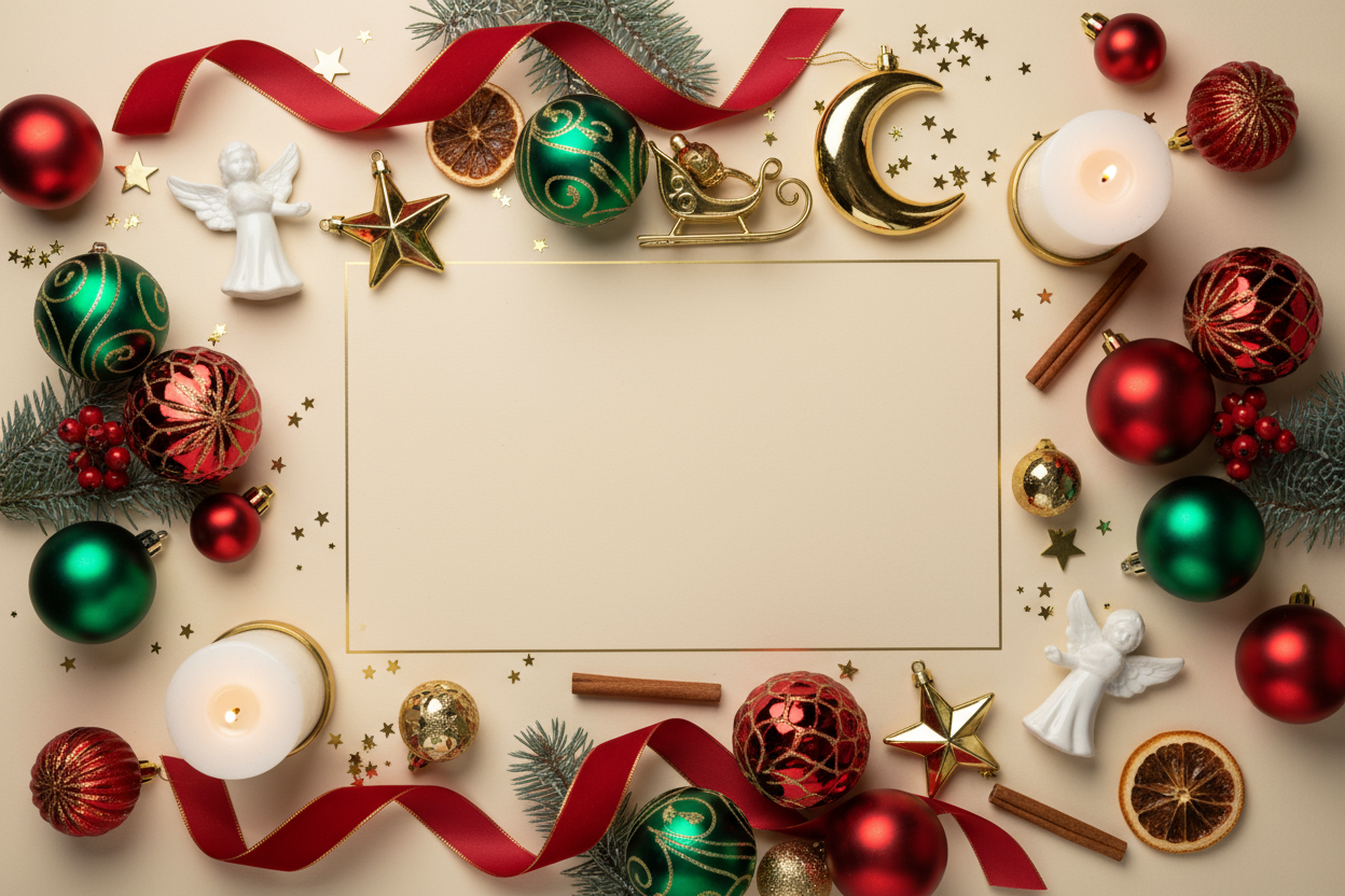 Zoombox Christmas Banner - Cream Background